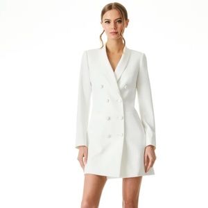 NWOT Alice + Olivia Kyrie Tuxedo Dress